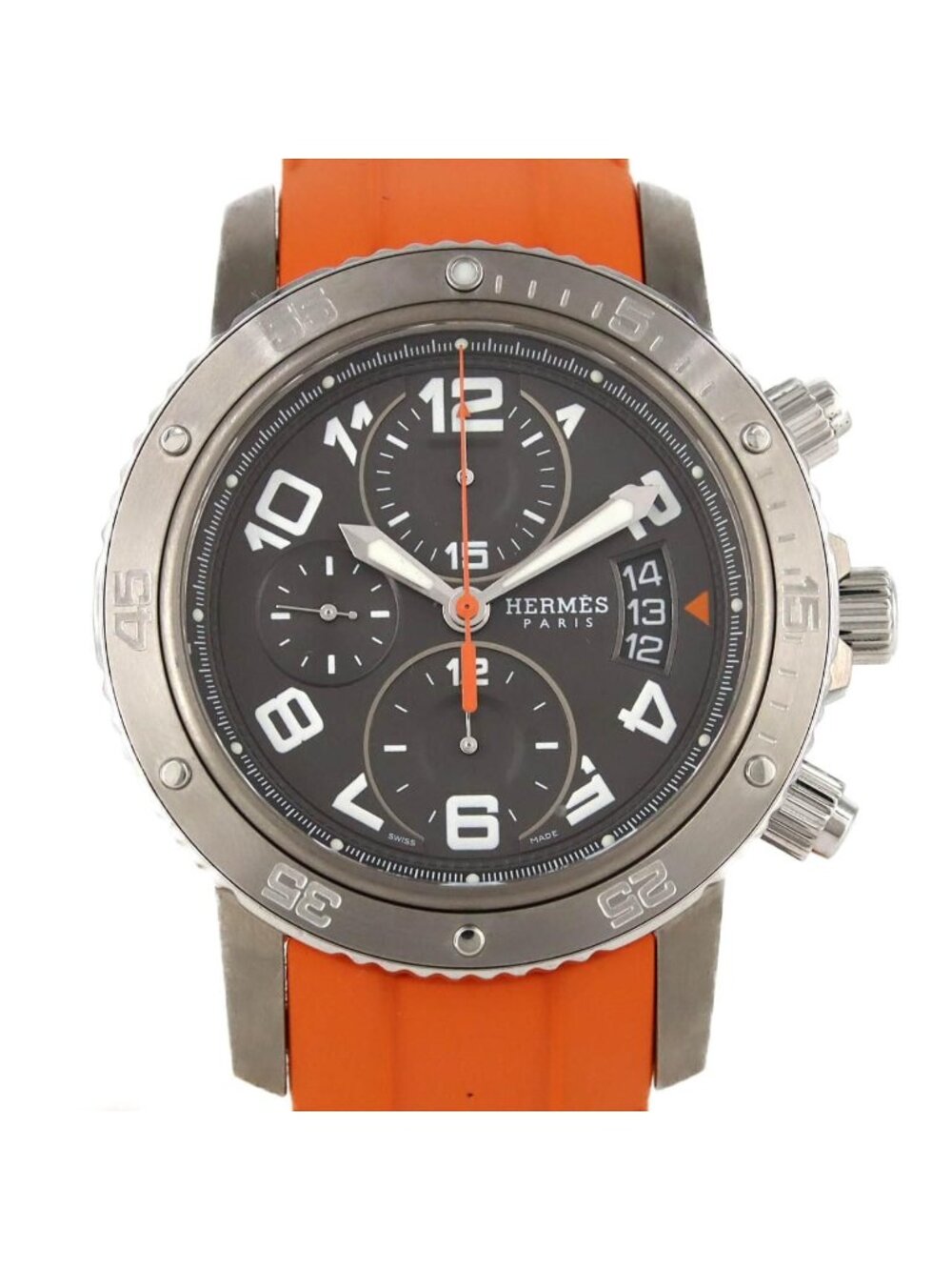 Hermes Clipper Diver Chronograph Ssx TI Automatic Watch